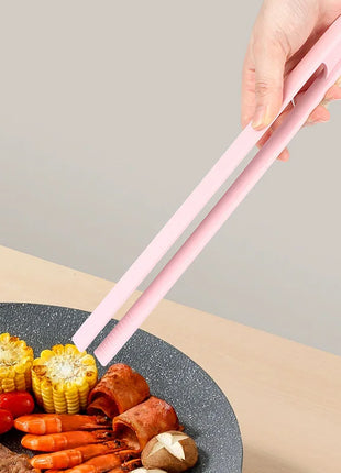 Silicone Food Toast Tongs Trivet Tongs for Kitchen Tongs Non-slip
