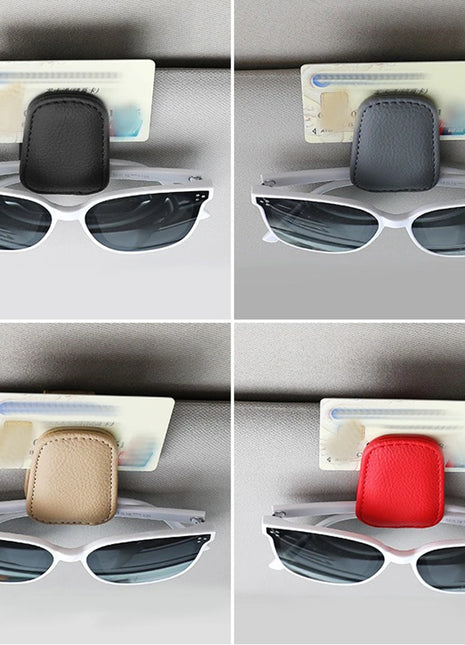 Universal Car Sunglasses Clip Card Ticket Holder Stand Fastener Pen