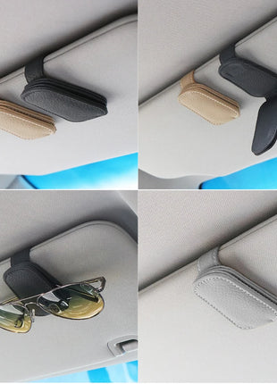 Universal Car Sunglasses Clip Card Ticket Holder Stand Fastener Pen