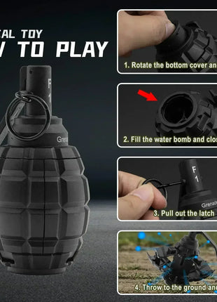 APlastic Hand Grenades Toy Dummy Grenade Model with Waterball for