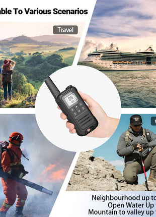 2PCS Baofeng F22 PMR FRS Mini Walkie Talkie Waterproof Type-C