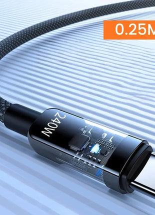 10A 240W Fast Charging Cable USB to Type C Super QC3.0 Fast Charger