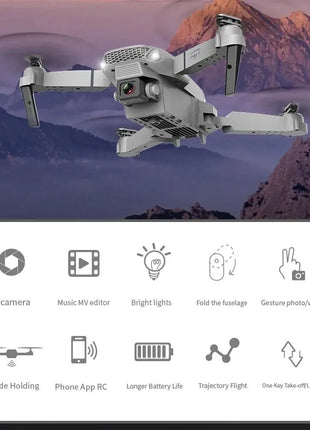 KDBFA 2024 New E88 Pro WIFI FPV Drone Wide Angle HD 4K 1080P Camera