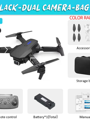 KDBFA 2024 New E88 Pro WIFI FPV Drone Wide Angle HD 4K 1080P Camera