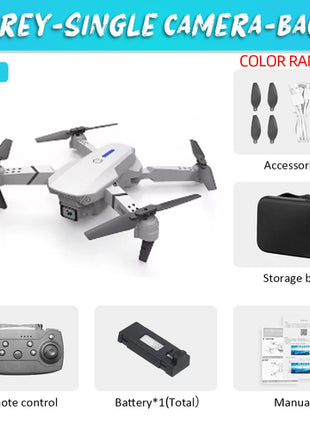 KDBFA 2024 New E88 Pro WIFI FPV Drone Wide Angle HD 4K 1080P Camera