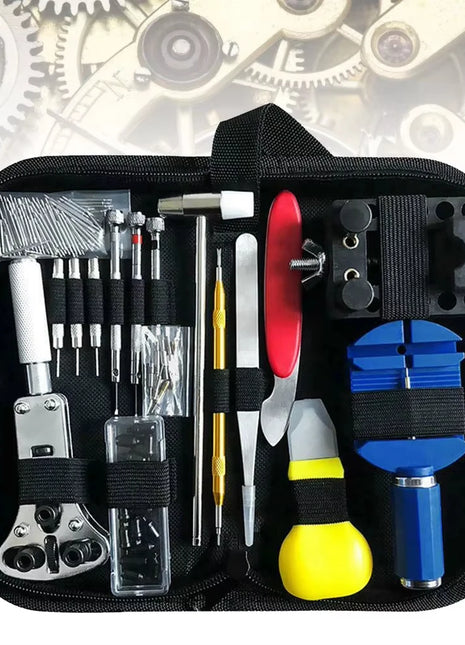 147Pcs/Set Watch Repair Tools kit Set with opener remover tweezers