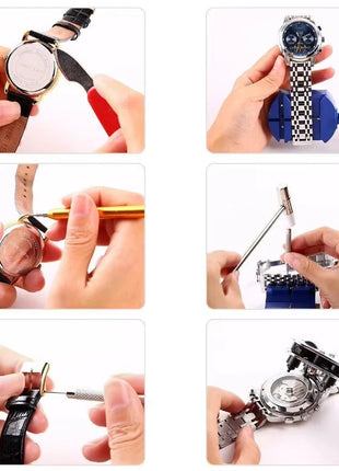 147Pcs/Set Watch Repair Tools kit Set with opener remover tweezers