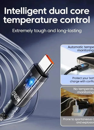 240W USB to Type C Super Fast Charging 10A Cable QC3.0 Fast Charger