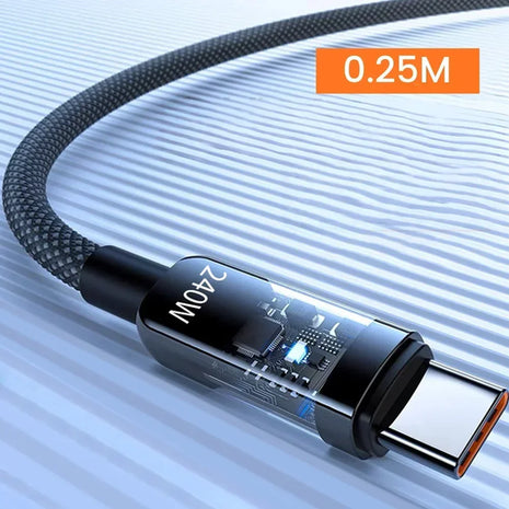 240W USB to Type C Super Fast Charging 10A Cable QC3.0 Fast Charger