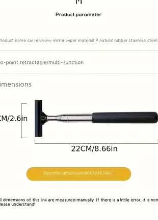 1pc car rearview mirror wiper telescopic car rearview mirror wiper