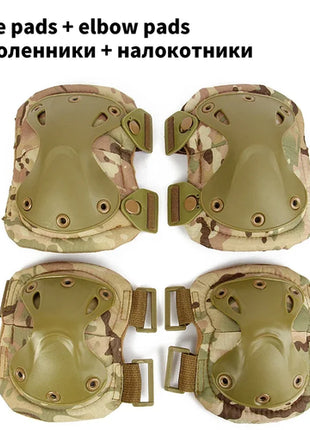 Tactical Knee Pad Support Elbow Protector CS Military Army Airsoft