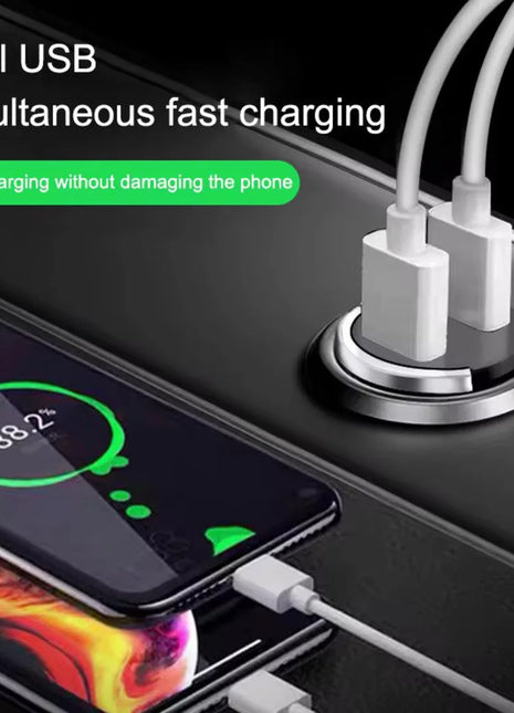 200W mini car charger fast charging for iPhone QC3.0 mini PD USB Type