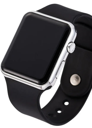 2024 Fashion Sport Digital Watch Women Men Square LED Watches Silicone