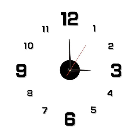 2022 New 3D Roman Numeral Acrylic Mirror Wall Clock Sticker Fashion
