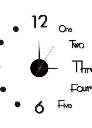 2022 New 3D Roman Numeral Acrylic Mirror Wall Clock Sticker Fashion