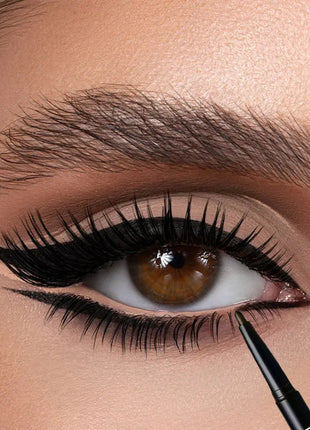 3pcs Waterproof Black Eyeliner Pencils-Smudge-Proof, Long-Lasting