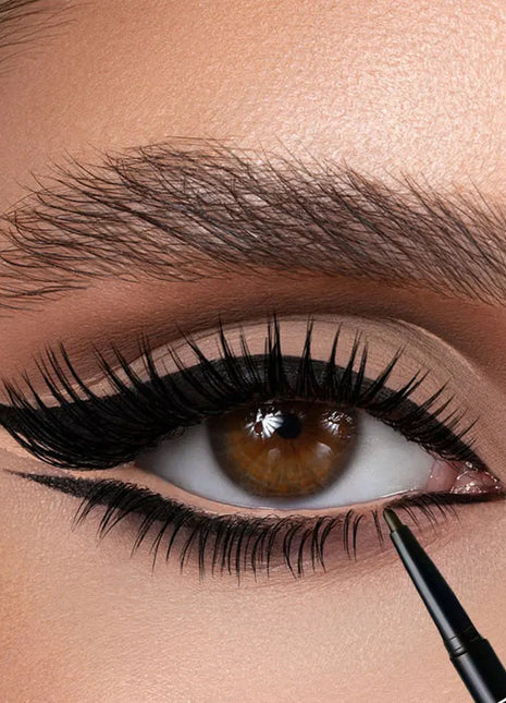 3pcs Waterproof Black Eyeliner Pencils-Smudge-Proof, Long-Lasting