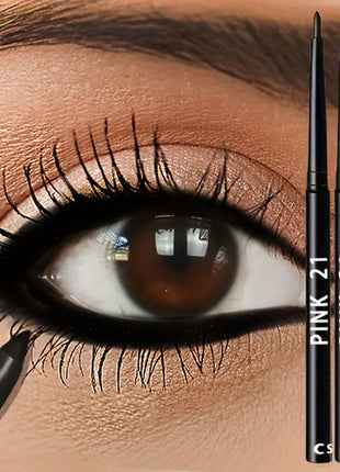 3pcs Waterproof Black Eyeliner Pencils-Smudge-Proof, Long-Lasting