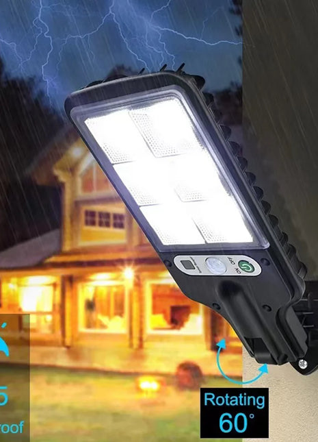 Solar Outdoor LED Wall Light with Human Body Waterproof 3modes