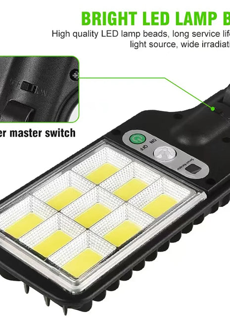 Solar Outdoor LED Wall Light with Human Body Waterproof 3modes