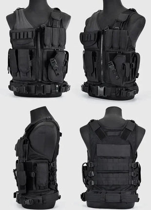 Adjustable Molle Tactical Vest Combat Body Armor Vests Security Guard