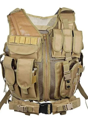 Adjustable Molle Tactical Vest Combat Body Armor Vests Security Guard