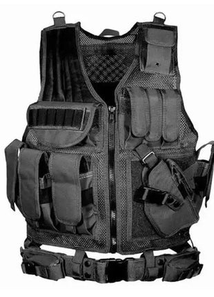 Adjustable Molle Tactical Vest Combat Body Armor Vests Security Guard