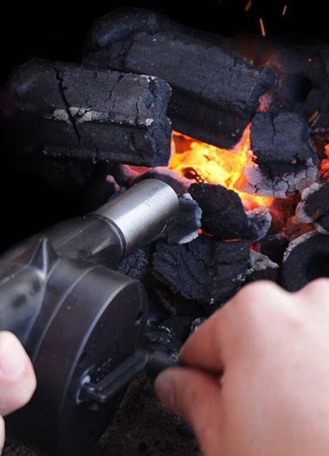 Barbecue Blower Small Manual Blower Combustion Aid Hand Cranked Hair