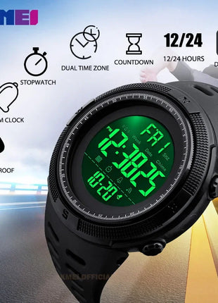 SKMEI 1251 Sports Digital Watch for Men Waterproof Military Electronic