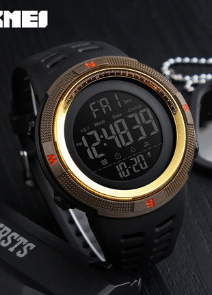 SKMEI 1251 Sports Digital Watch for Men Waterproof Military Electronic