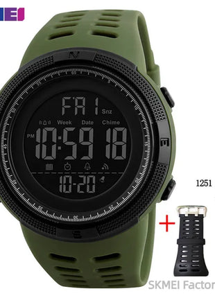 SKMEI 1251 Sports Digital Watch for Men Waterproof Military Electronic