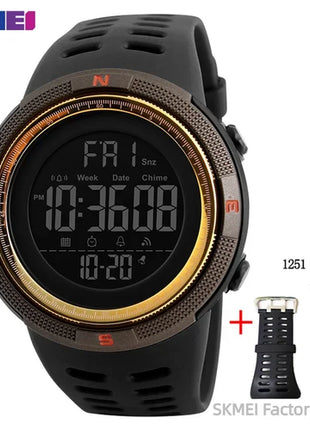 SKMEI 1251 Sports Digital Watch for Men Waterproof Military Electronic