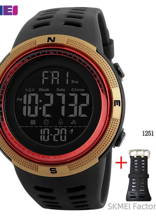 SKMEI 1251 Sports Digital Watch for Men Waterproof Military Electronic