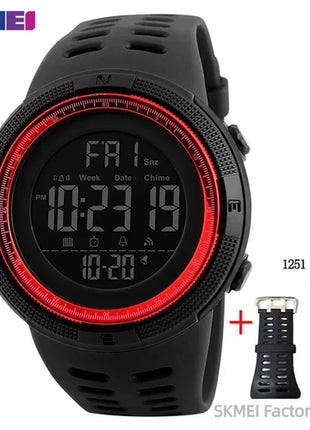 SKMEI 1251 Sports Digital Watch for Men Waterproof Military Electronic
