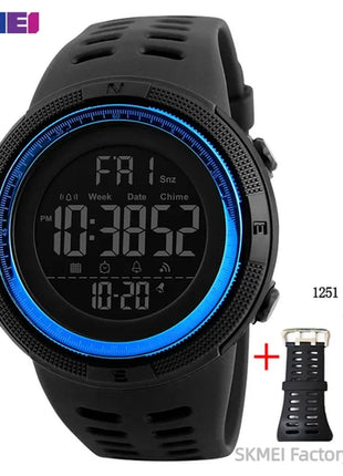 SKMEI 1251 Sports Digital Watch for Men Waterproof Military Electronic