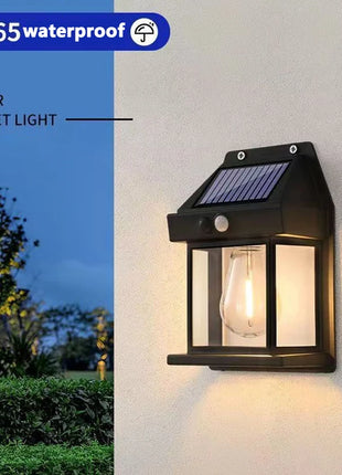 Outdoor Solar Tungsten Wall Light with Motion Sensor IP65 Waterproof