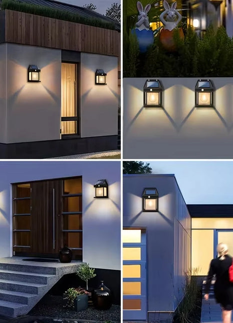 Outdoor Solar Tungsten Wall Light with Motion Sensor IP65 Waterproof