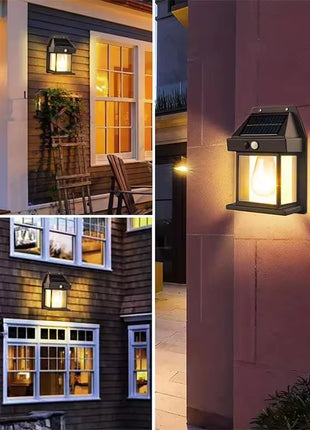 Outdoor Solar Tungsten Wall Light with Motion Sensor IP65 Waterproof