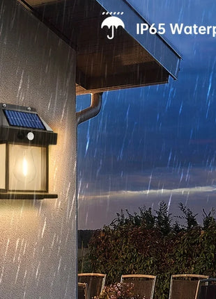 Outdoor Solar Tungsten Wall Light with Motion Sensor IP65 Waterproof