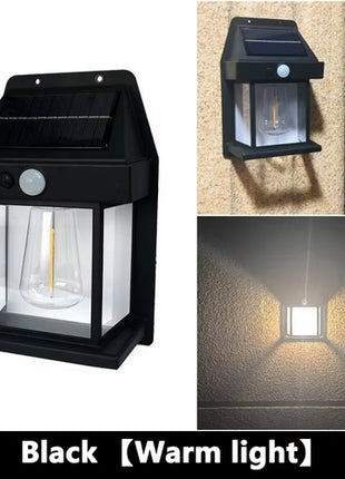 Outdoor Solar Tungsten Wall Light with Motion Sensor IP65 Waterproof