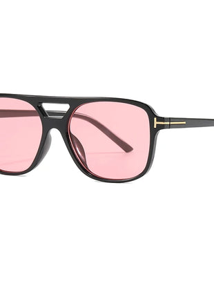 New Fashion Pilot Sunglasses Women Double Bridge Oversized Sun Glasses