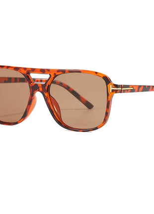 New Fashion Pilot Sunglasses Women Double Bridge Oversized Sun Glasses