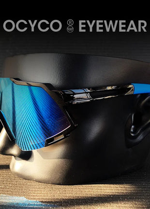OCYCO New Rideing Oversized Steampunk Goggle Sunglasses Men Punk Sun