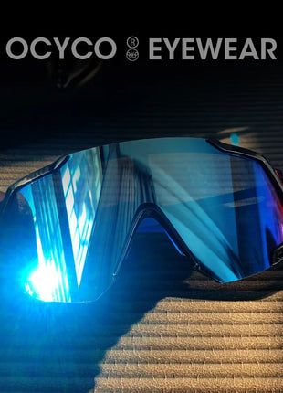 OCYCO New Rideing Oversized Steampunk Goggle Sunglasses Men Punk Sun