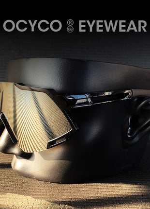 OCYCO New Rideing Oversized Steampunk Goggle Sunglasses Men Punk Sun