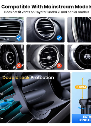 Car Phone Holder Mount,TOPK Upgrade Auto Locking Universal Phone Stand