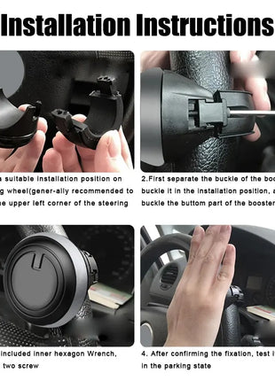 Car Steering Wheel Booster Ball Turning Spinner Knob Bearing Power