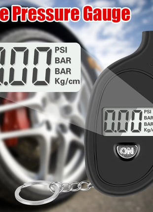 Car Tire Air Pressure Tester Meter Tire Gauge Digital LCD Display Auto
