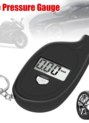 Car Tire Air Pressure Tester Meter Tire Gauge Digital LCD Display Auto