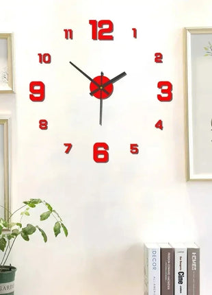 Creative Frameless DlY Wall Clock WallDecal Home Silent Clock Living